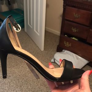 Black Kelly & Katie Open Toe Heels